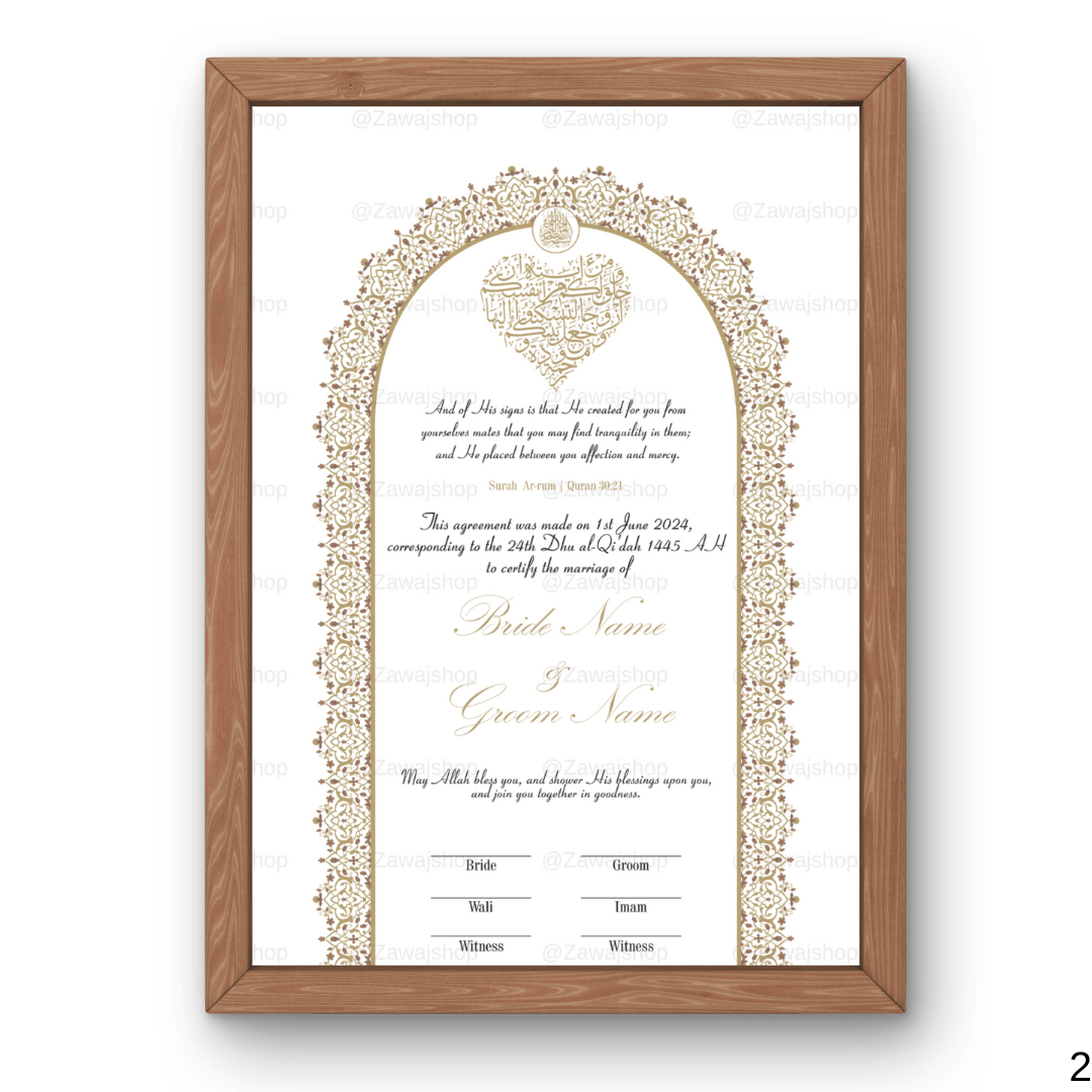 Luna's Love | Nikkah Certificate