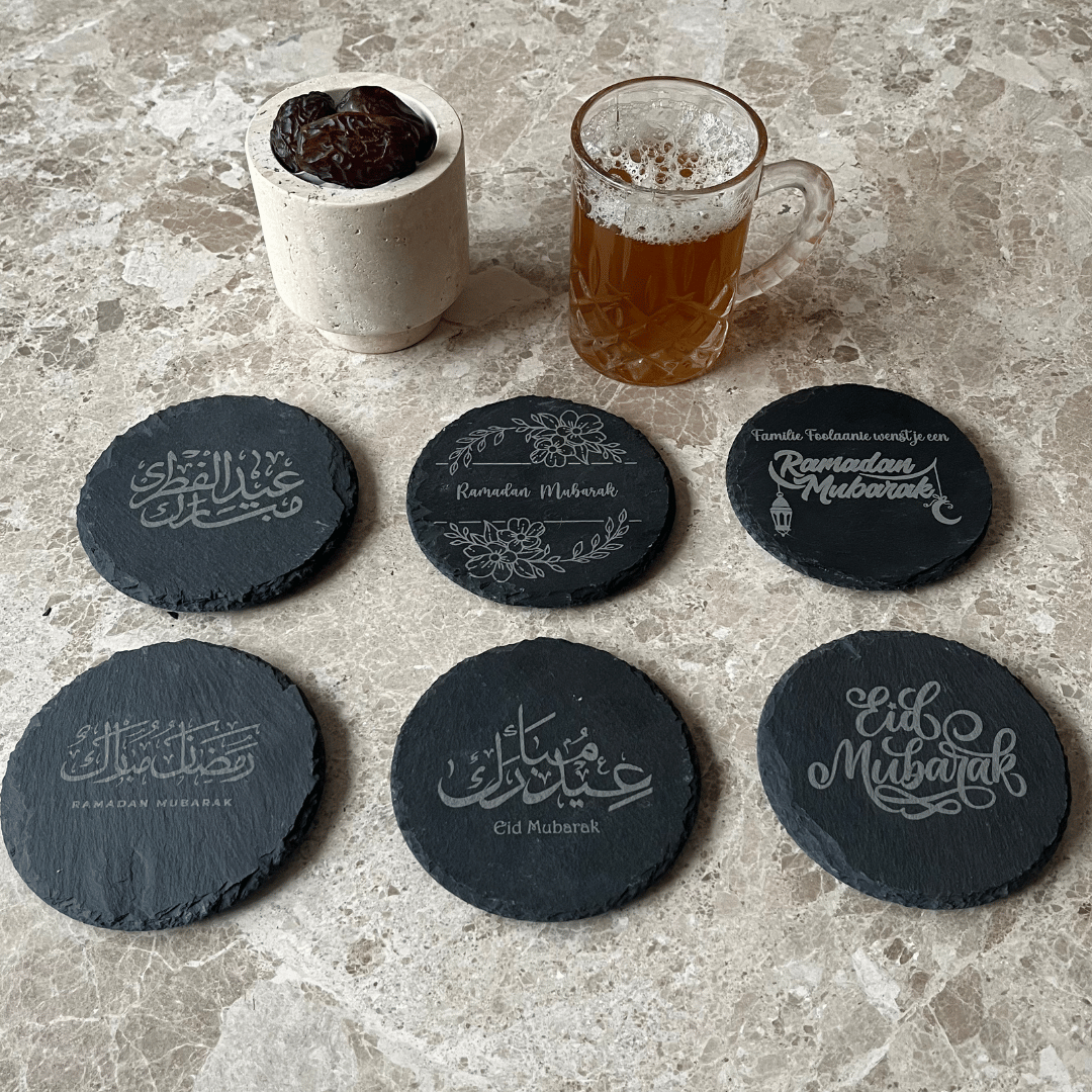 Leisteen onderzetters Ramadan & Eid