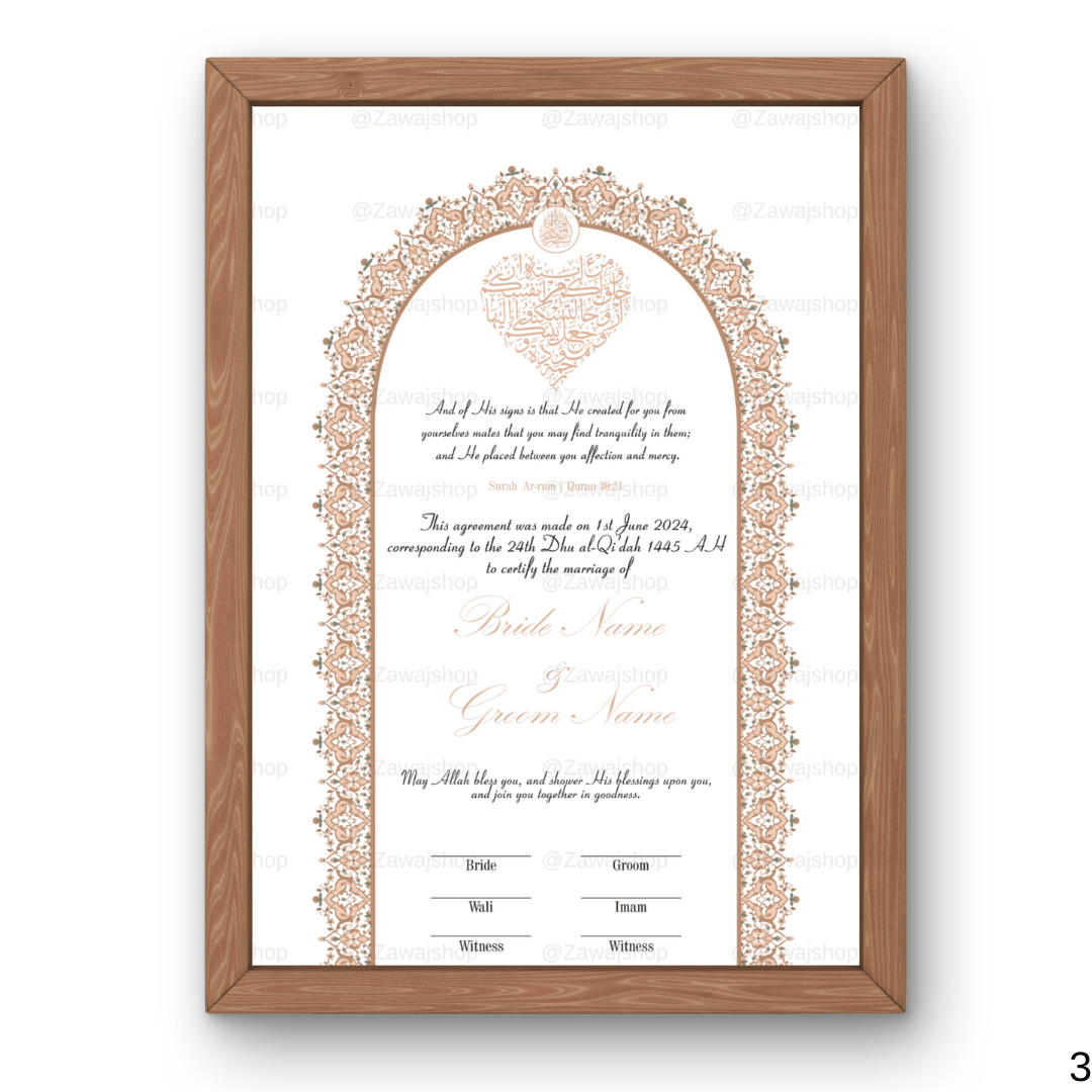 Luna's Love | Nikkah Certificate