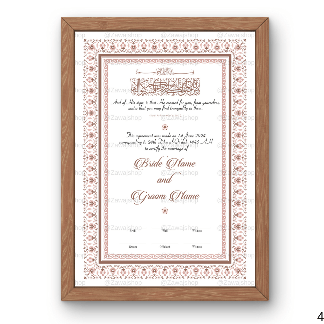 Amira's Harmony | Nikkah Certificate