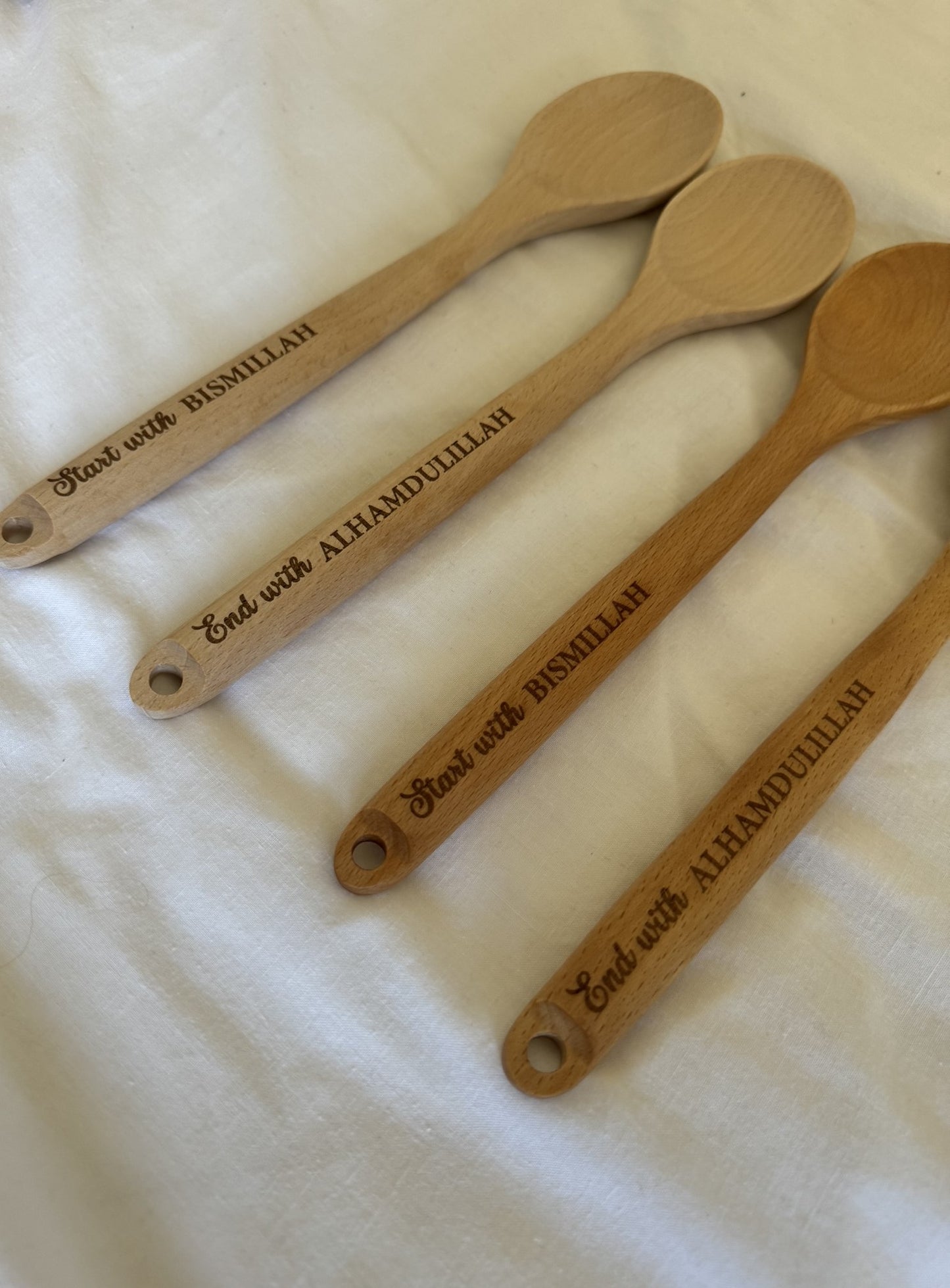(2 pcs) Bismillah & Alhamdulillah kitchen spoon