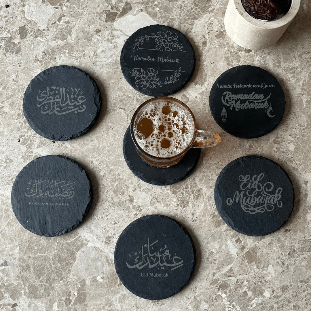 Leisteen onderzetters Ramadan & Eid