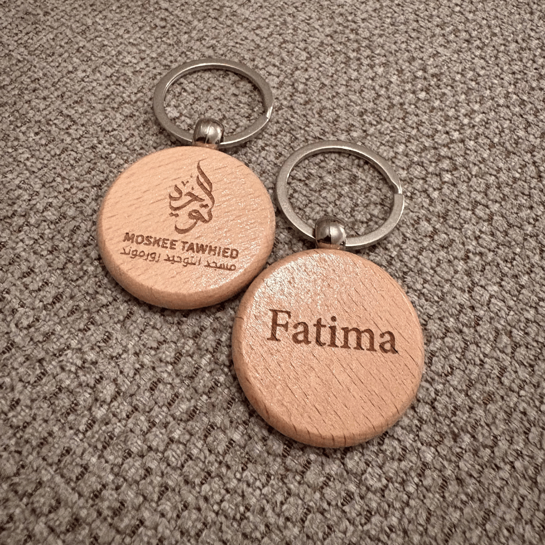 Wooden key chain