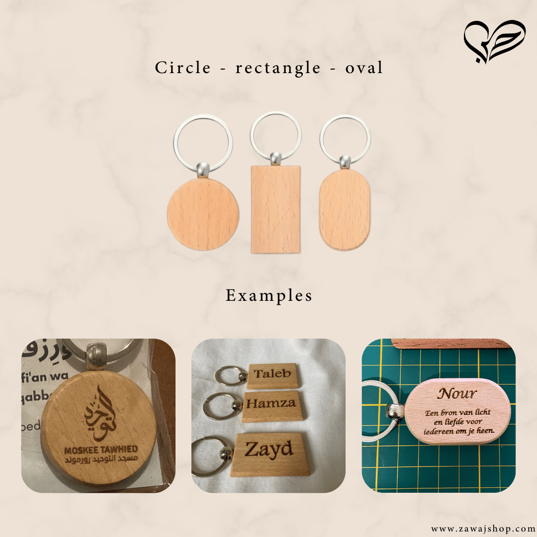 Houten sleutelhanger