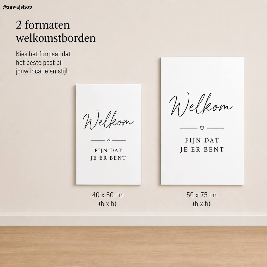 Gepersonaliseerd welkomstbord islamitisch trouwen walima - nikah bord bij entree bruiloft