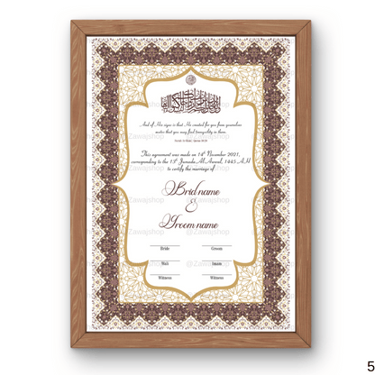 Nour's Bond | Nikkah Certificate