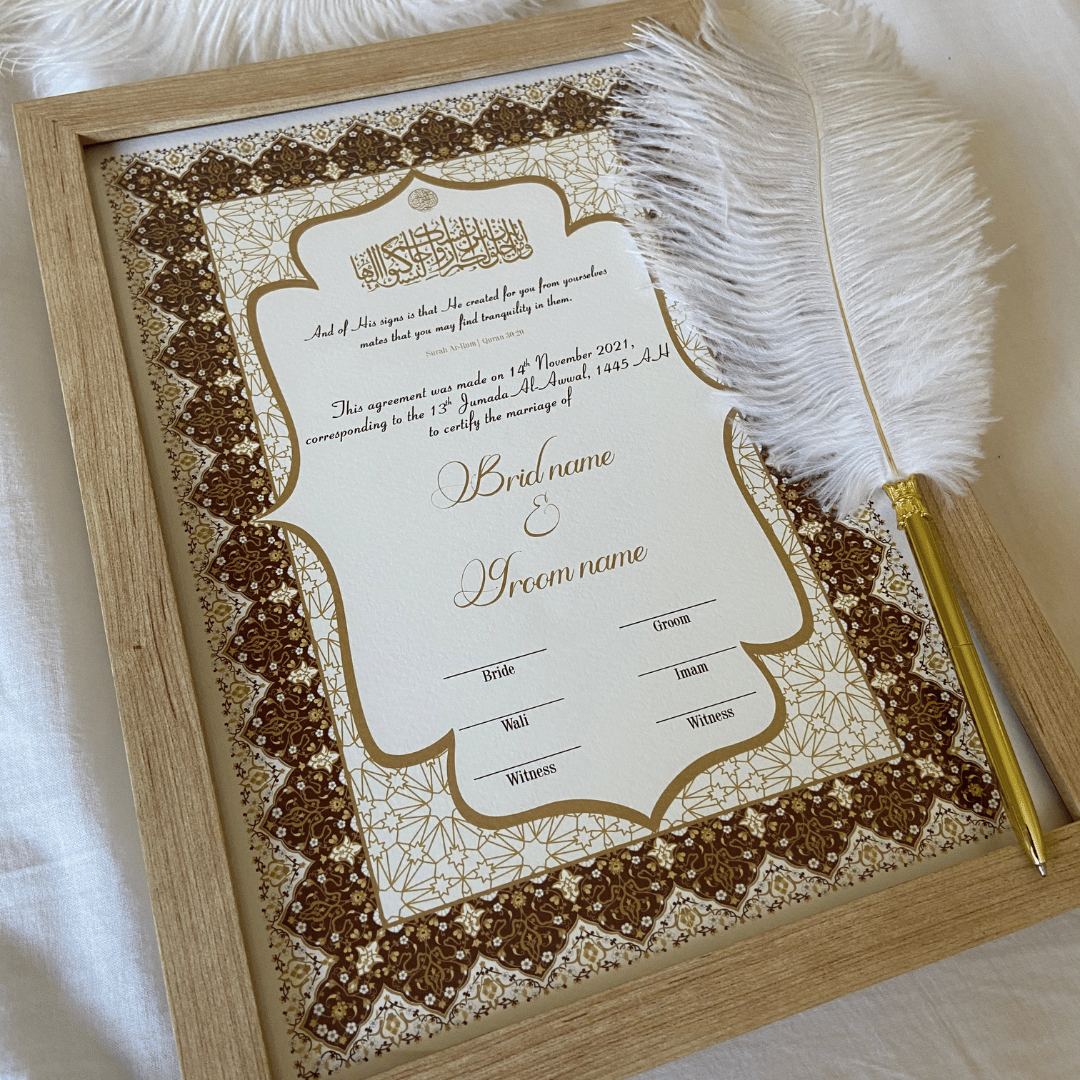 Nour's Bond | Nikkah Certificate