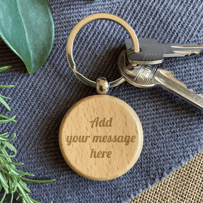 Wooden key chain