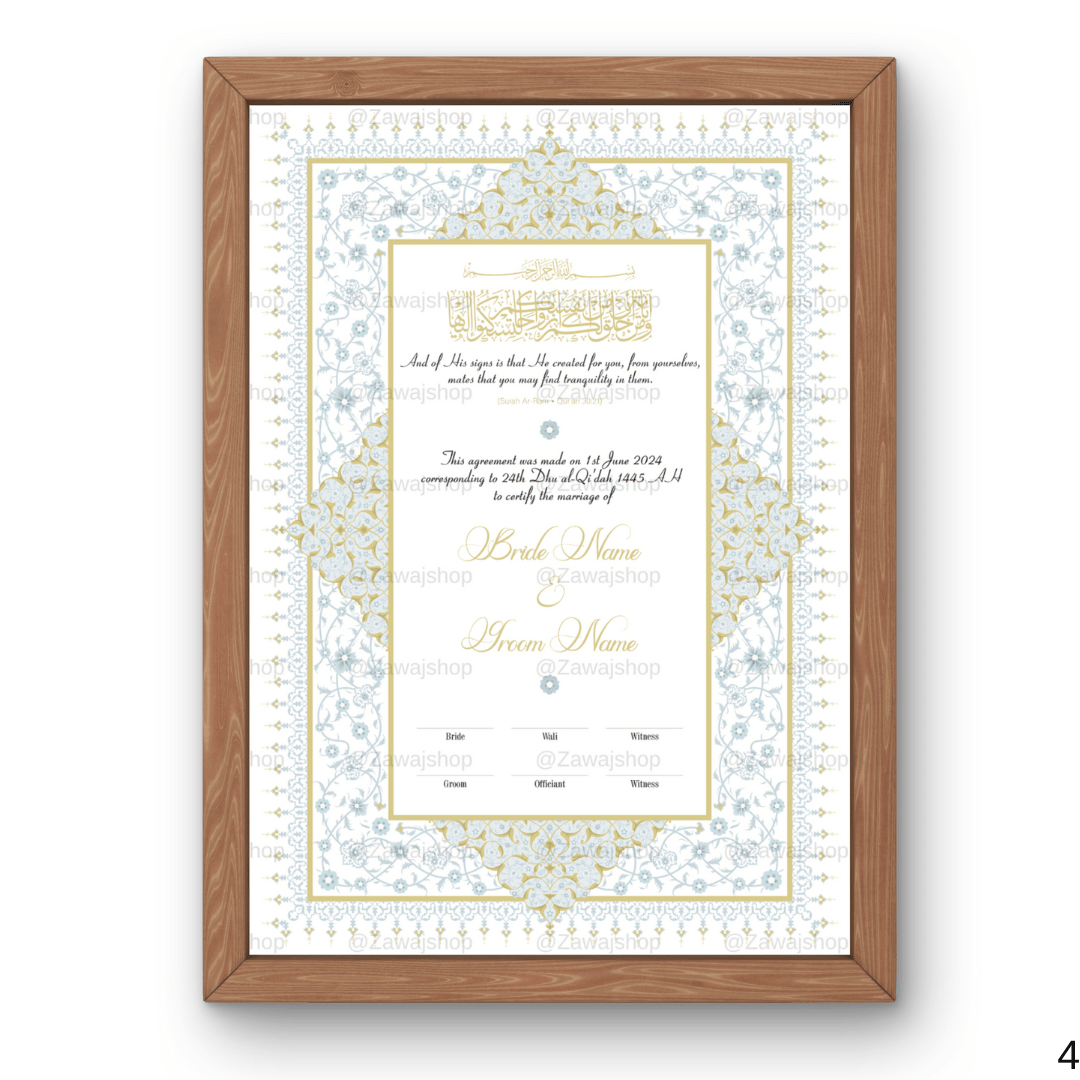 Safa's Vows | Nikkah Certificate